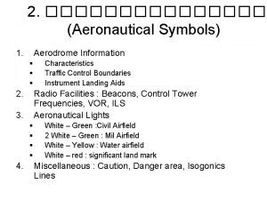 Aerodrome symbols