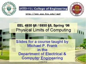 http www eng fsu edumpf EEL 4930 6