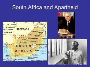 South Africa and Apartheid South Africa More Europeans