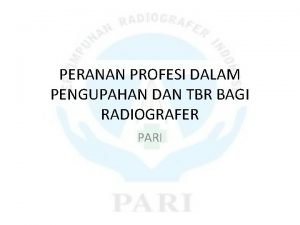 Tunjangan bahaya radiasi radiografer