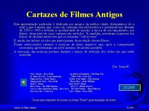 Cartazes de filmes antigos