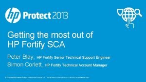 Getting the most out of HP Fortify SCA