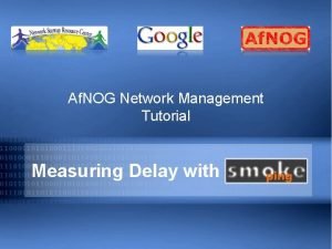 Network management tutorial