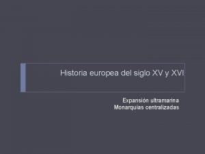 Europa en el siglo xv