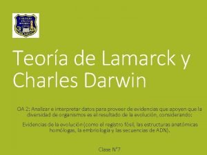 Diferencias entre darwin y lamarck