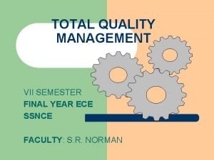 Four improvement strategies in tqm