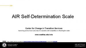 Air self-determination scale