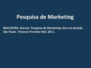 Pergunta dicotômica Pergunta dicotômica