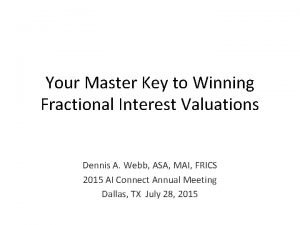 Fractional interest discount