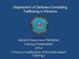 What is trafficking in persons
