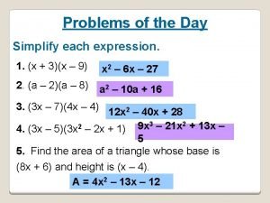 Factoring each expression