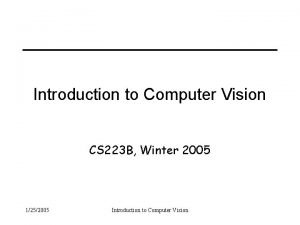 Computer vision