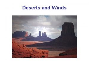 Deserts Deserts