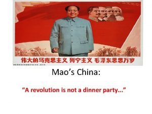 Mao revolution is not a dinner party