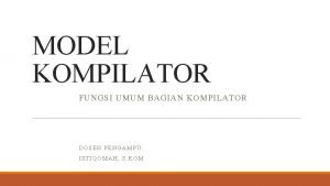 Model kompilator