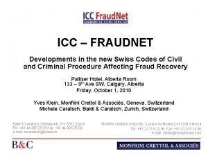 Icc fraudnet