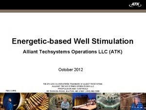 Alliant techsystems operations llc
