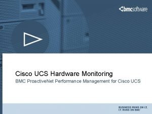 Cisco ucs monitoring
