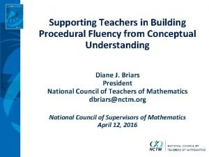 Procedural fluency examples