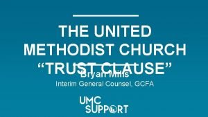 United methodist church trust clause