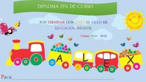 Diploma fin de curso primaria