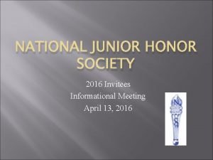 National junior honor society application answers