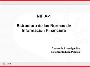 Concepto de contabilidad nif a1