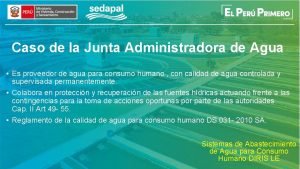 Caso de la Junta Administradora de Agua Es