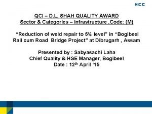 Dl shah quality award