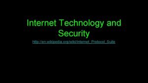 Internet technology wikipedia