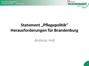 Statement Pflegepolitik Potsdam 24 6 2014 Andreas Heil