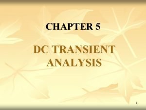 Dc transient analysis