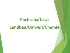 Fachschaftsrat LandbauUmweltChemie Organigramm HTW Dresden Fakultt LandbauUmweltChemie Dekan