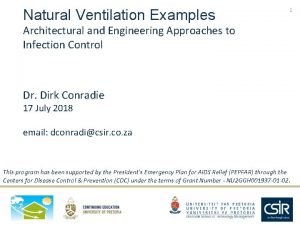 Natural ventilation examples