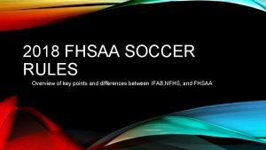 Fhsaa blue card soccer