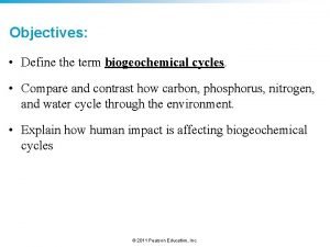 Significance of biogeochemical cycle