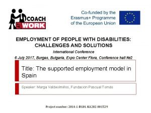 EMPLOYMENT OF PEOPLE WITH DISABILITIES CHALLENGES AND SOLUTIONS