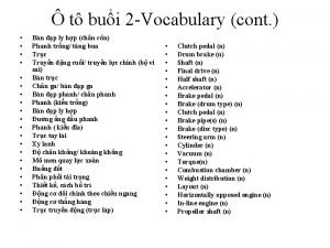 t bui 2 Vocabulary cont Bn p ly