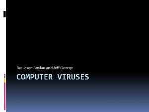Creeper virus