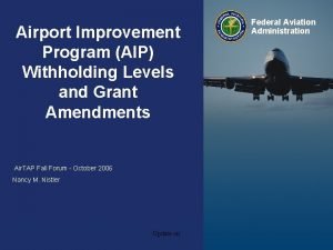 Airport improvement program aip