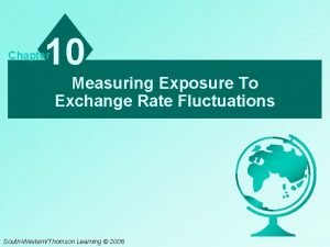 Measuring exposure to exchange rate fluctuations
