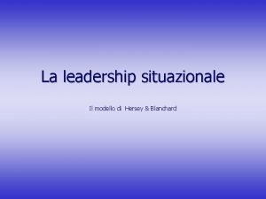 Blanchard leadership