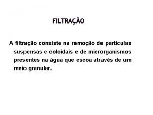 Filtração