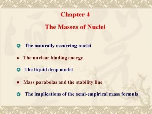 Liquid drop model of nucleus