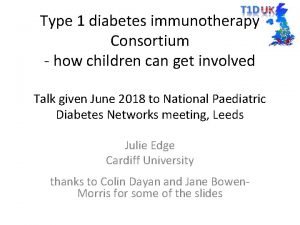 Pediatric diabetes consortium