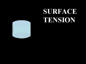 Whats surface tension