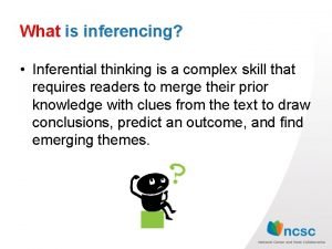 Inferential thinking