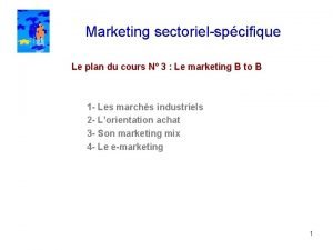 Marketing sectoriel