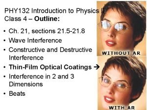 PHY 132 Introduction to Physics II Class 4
