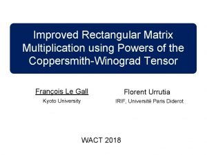 Improved Rectangular Matrix Multiplication using Powers of the